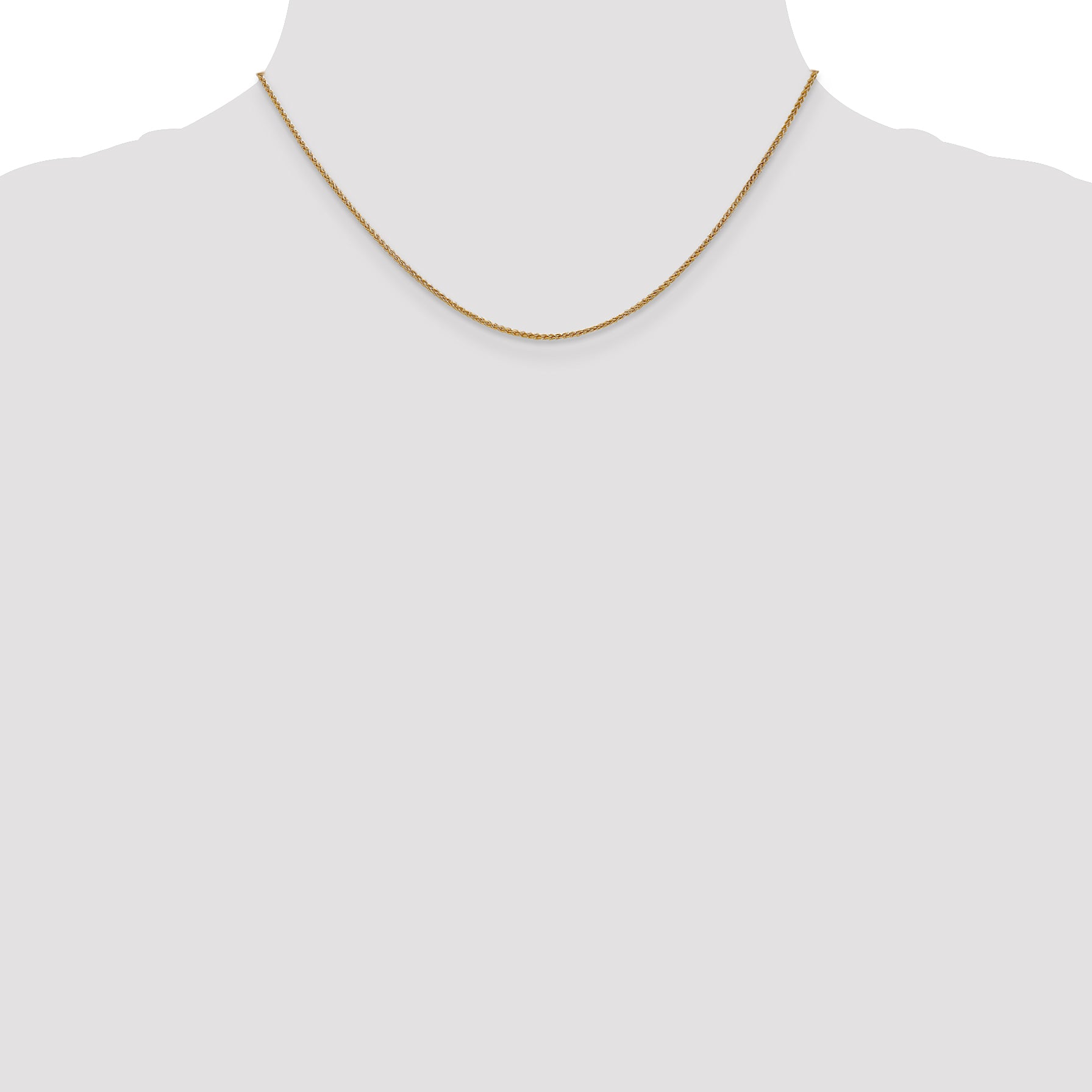 14K 1.2mm Spiga (Wheat) Chain