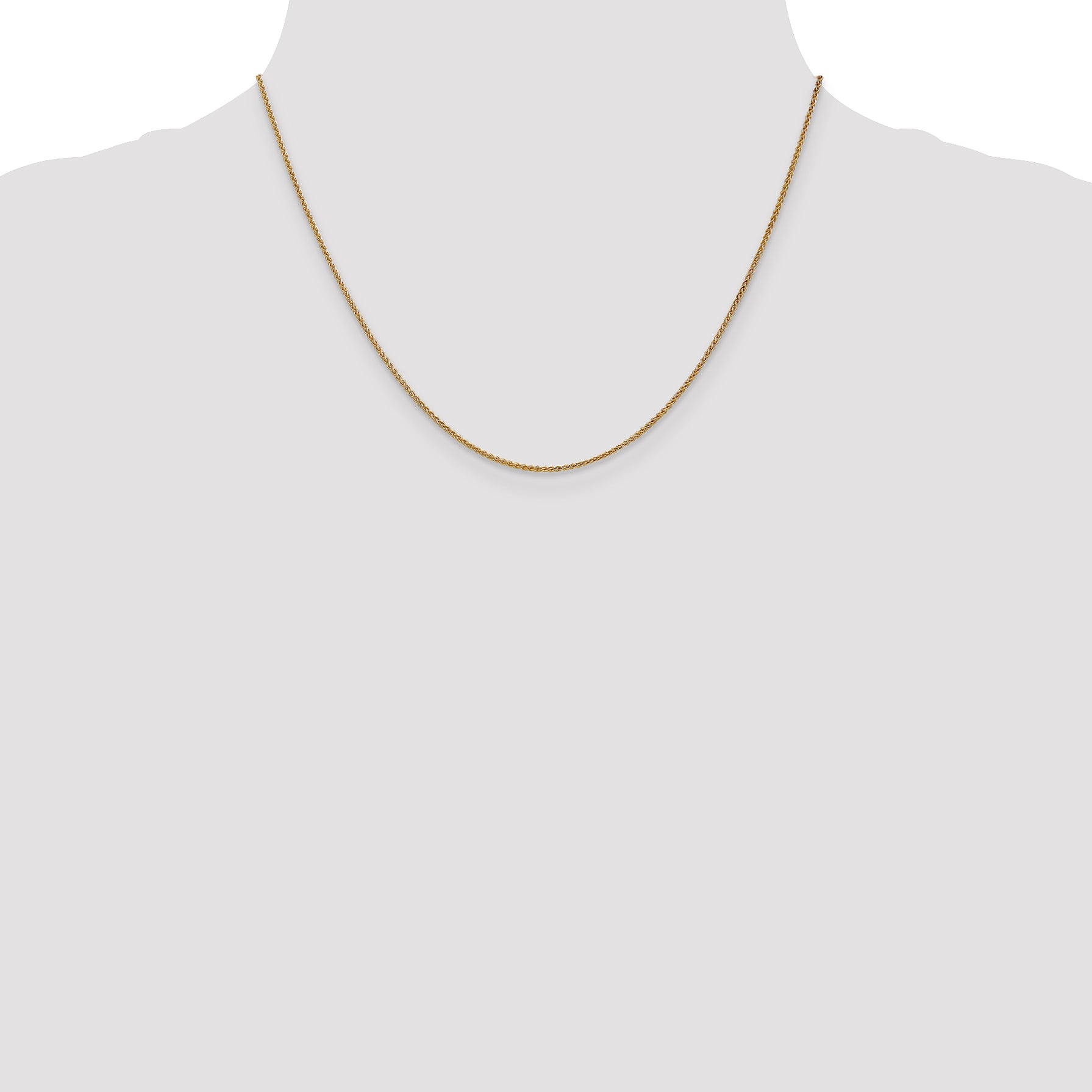 14K 1.2mm Spiga (Wheat) Chain