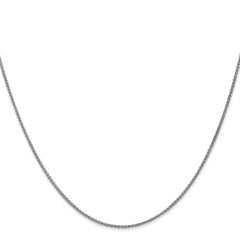 14K White Gold 1.2mm Spiga (Wheat) Chain