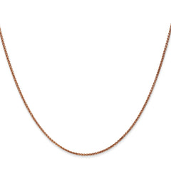 14K Rose Gold 1.2mm Spiga (Wheat) Chain