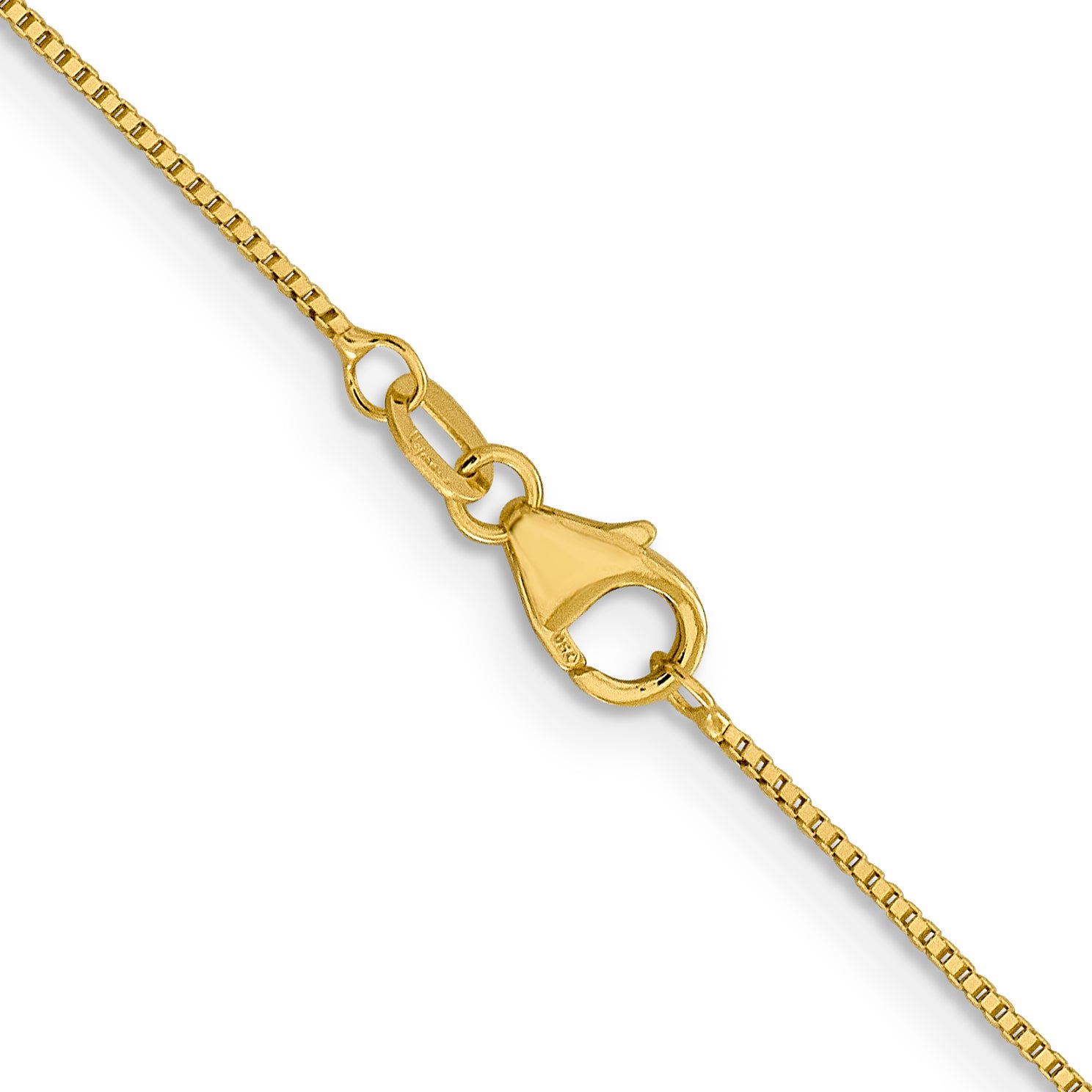 18K 16 inch .7mm Box with Lobster Clasp Chain