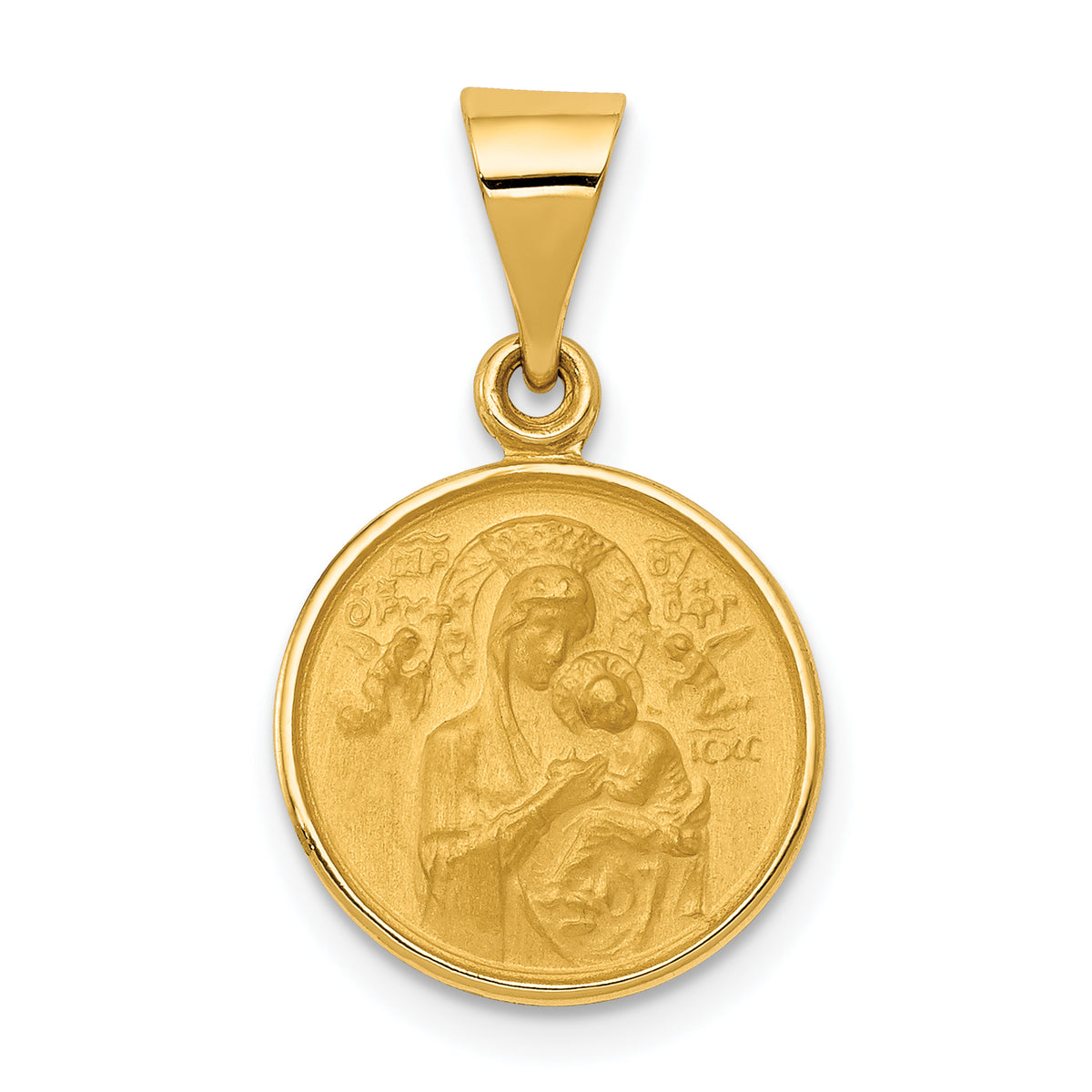 18k Our Lady of Perpetual Help Medal Pendant