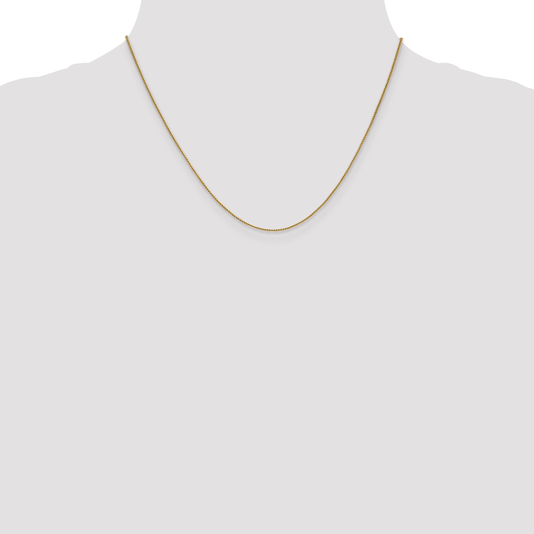 14K .8mm Spiga (Wheat) Chain