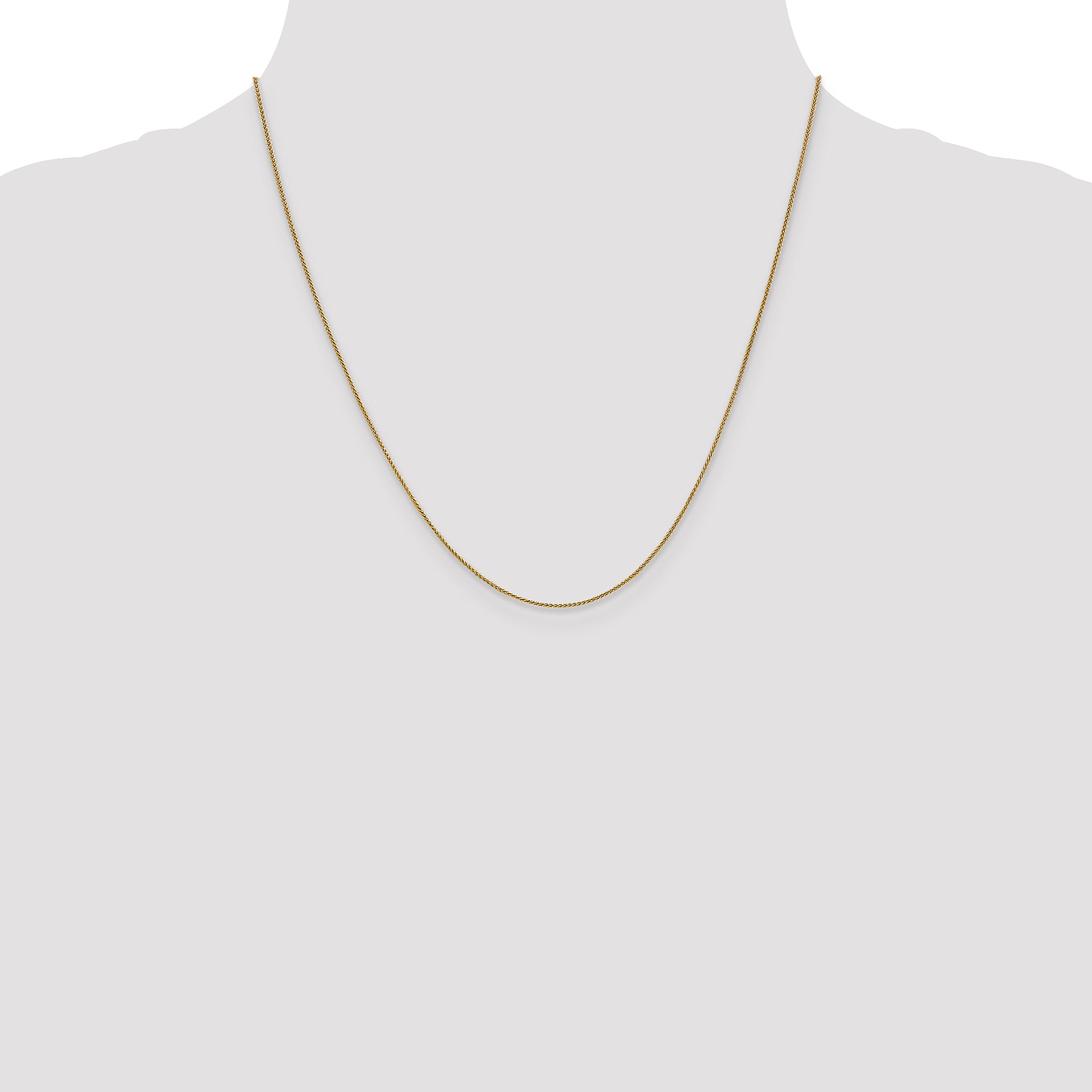 14K .8mm Spiga (Wheat) Chain