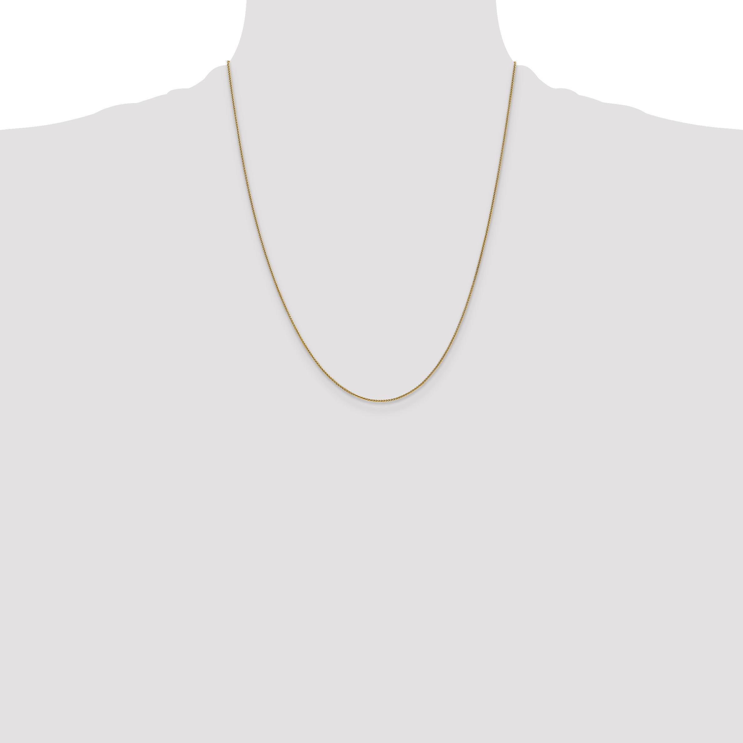 14K .8mm Spiga (Wheat) Chain