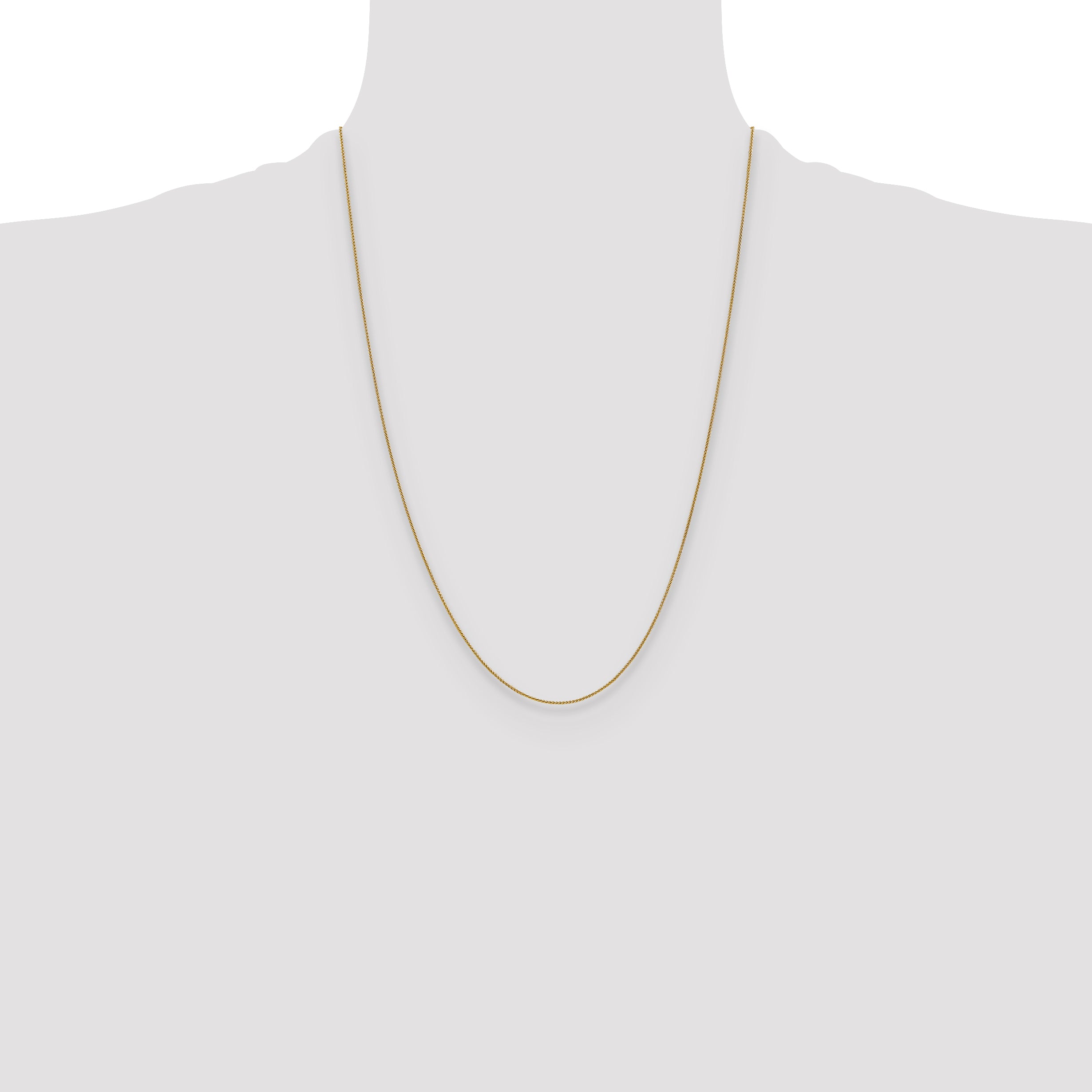 14K .8mm Spiga (Wheat) Chain