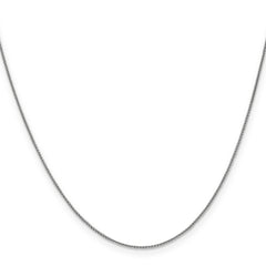 14K White Gold .8mm Spiga (Wheat) Chain