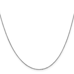 14K White Gold .8mm Sparkle Singapore Chain