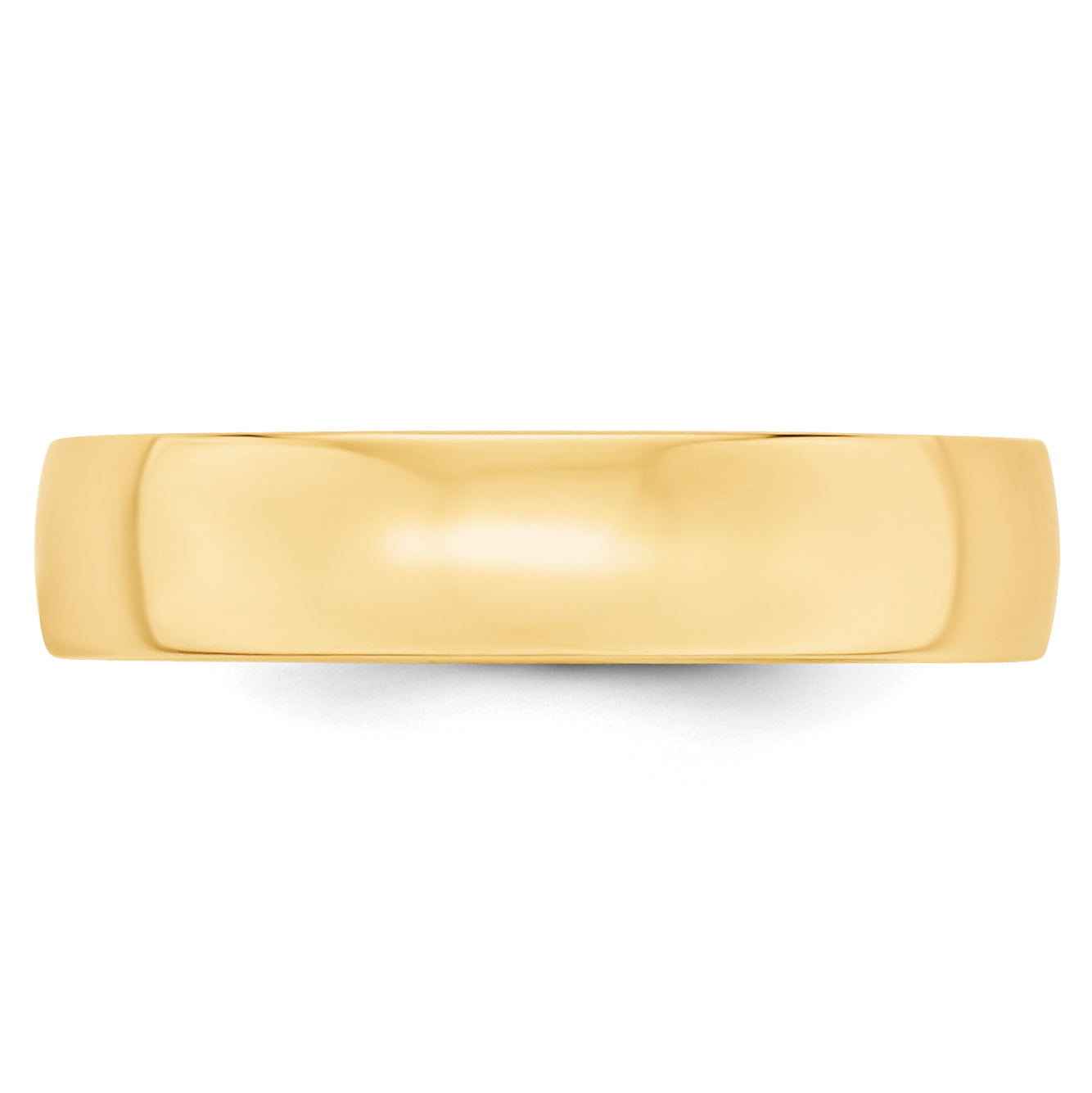 10k Yellow Gold 5mm Lightweight Comfort Fit Wedding Band Size 4