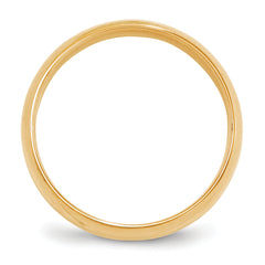 10k Yellow Gold 6mm Lightweight Comfort Fit Wedding Band Size 4