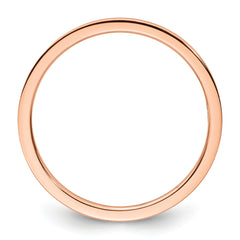 10K Rose Gold 1.2mm Flat Polished Stackable Band Size 4.5