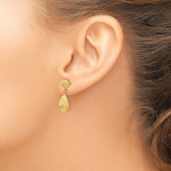 14K D/C Post Dangle Earrings