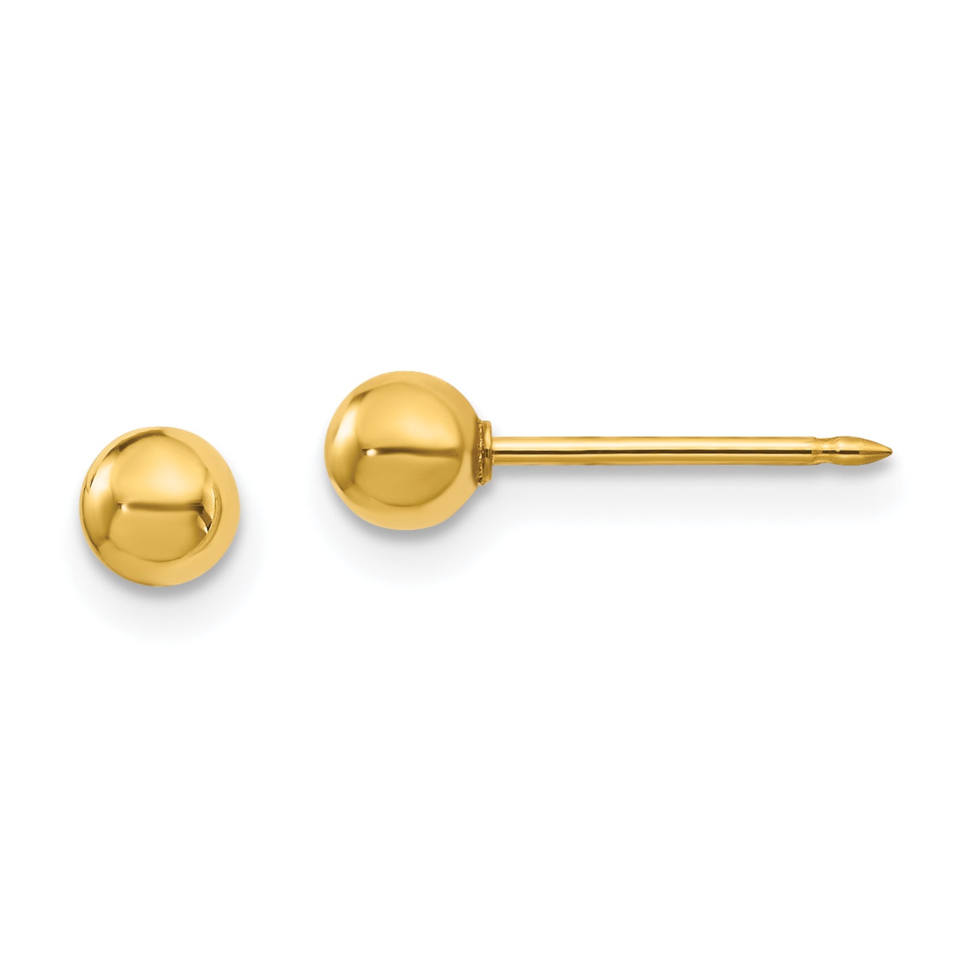 Inverness 18k 4mm Ball Post Earrings