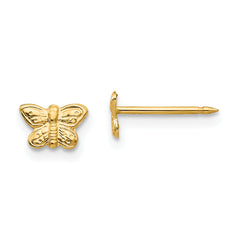 Inverness 14k 7mm Butterfly Earrings