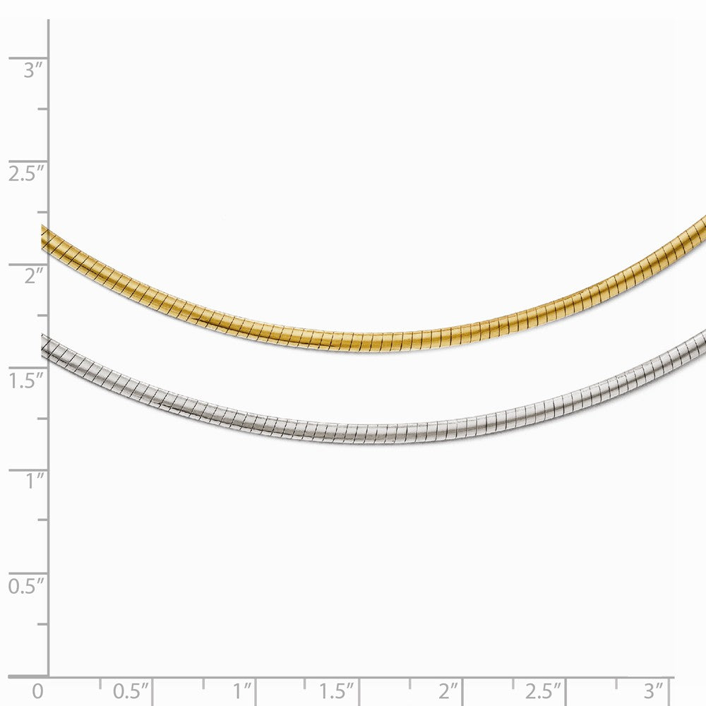 Leslie's 14K Two-tone Reversible 2.5mm Adjustable Omega