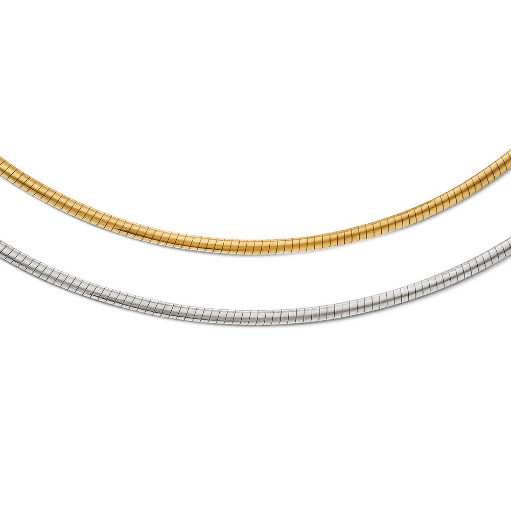 Leslie's 14K Two-tone Reversible 2.5mm Adjustable Omega