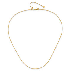 14K Adjustable 1mm Box Chain