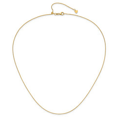 14K Adjustable 1.2mm Flat Cable Chain