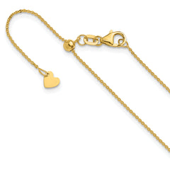 14K Adjustable 1.2mm Flat Cable Chain