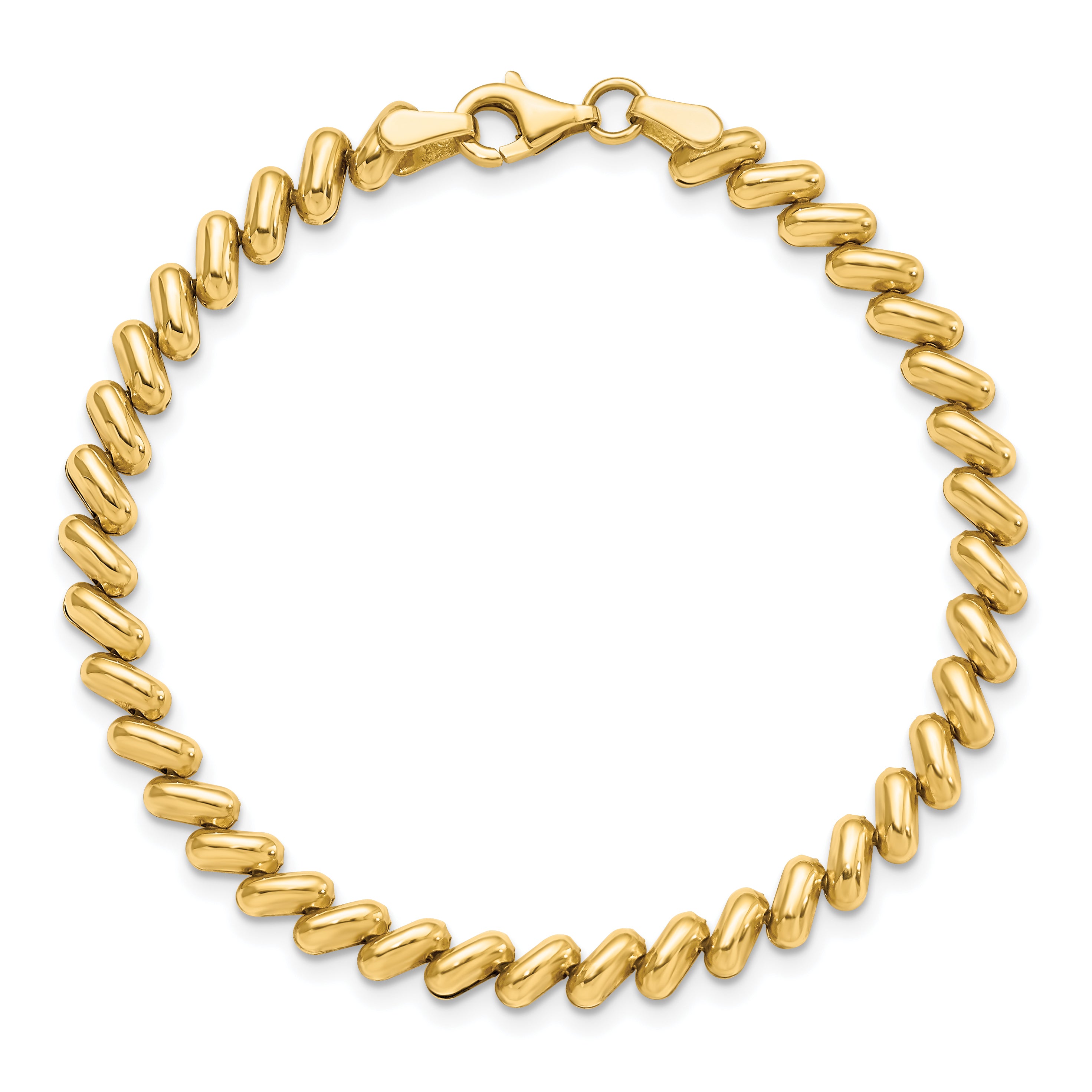 14K Polished Bracelet