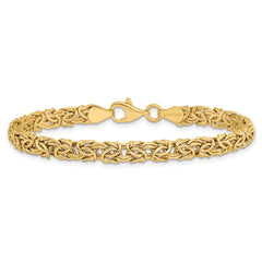 14K Polished Byzantine Bracelet