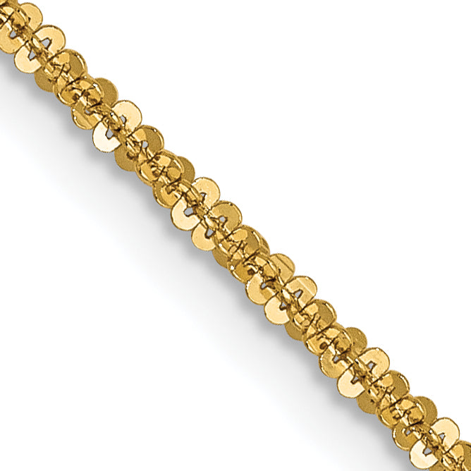 14K 1.5mm Cyclone Chain