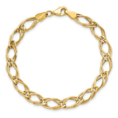 14K Yellow Gold Fancy Link Bracelet