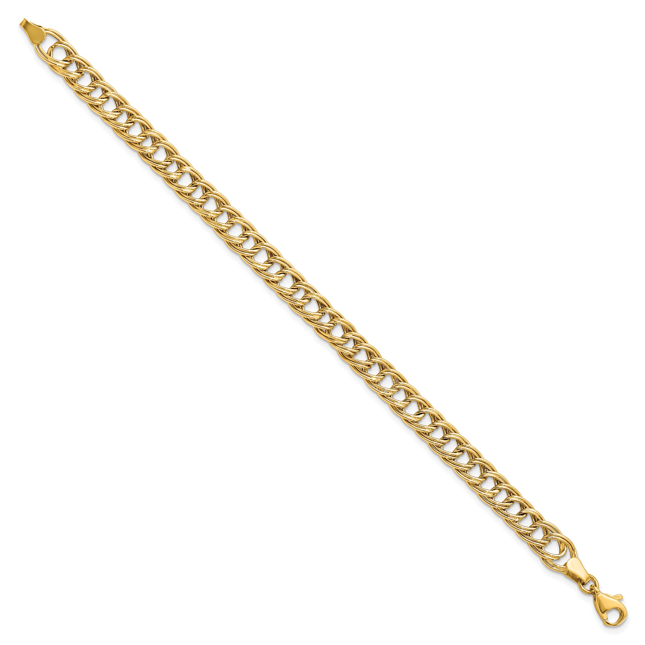 14K Yellow Gold Fancy Link Bracelet