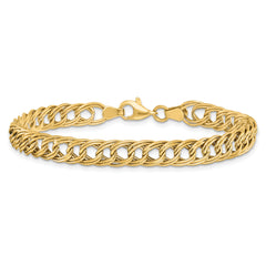 14K Yellow Gold Fancy Link Bracelet