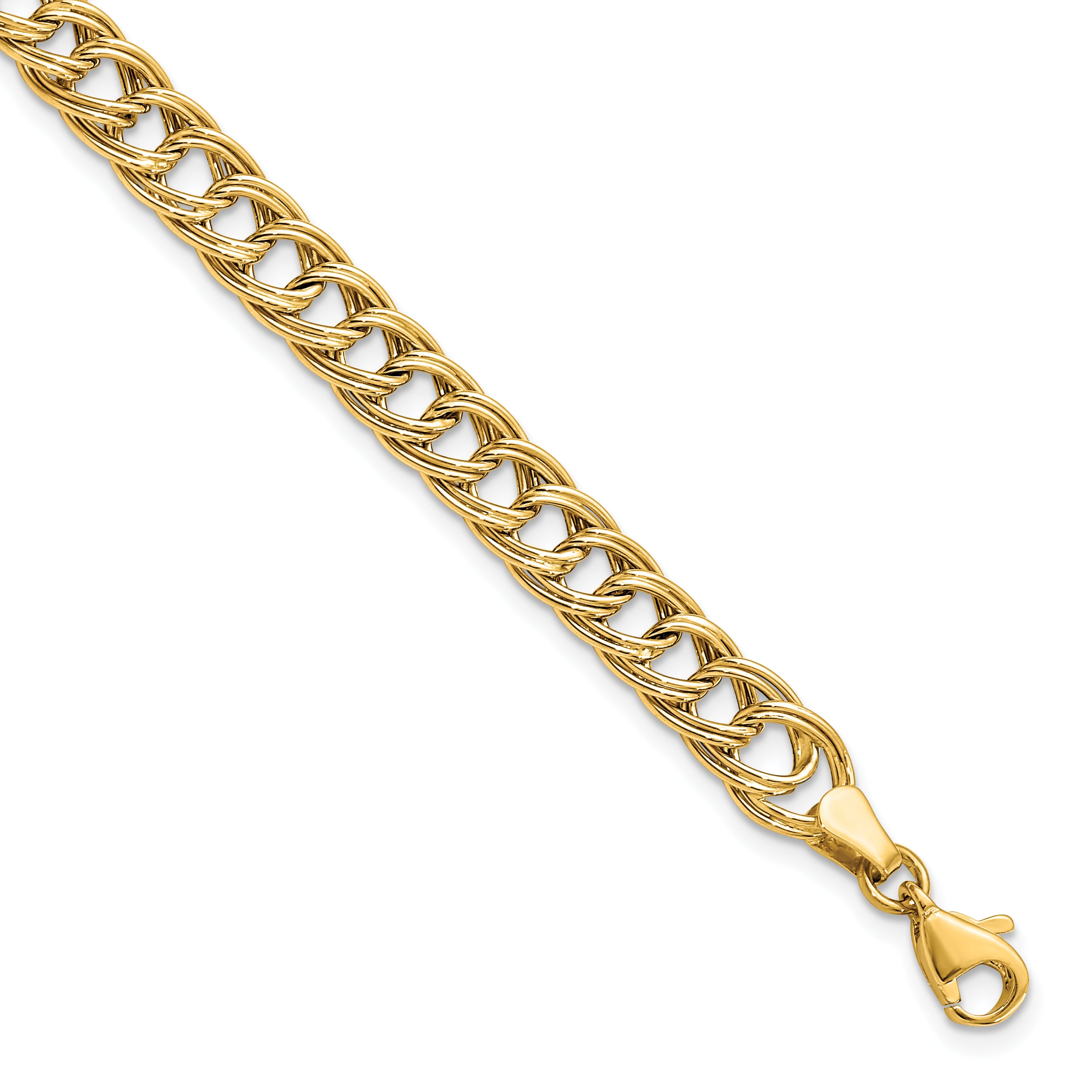 14K Yellow Gold Fancy Link Bracelet