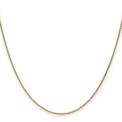 14K 1.1mm Round Cable Chain