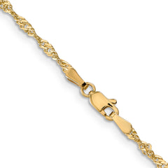 14K 1.9mm Singapore Chain