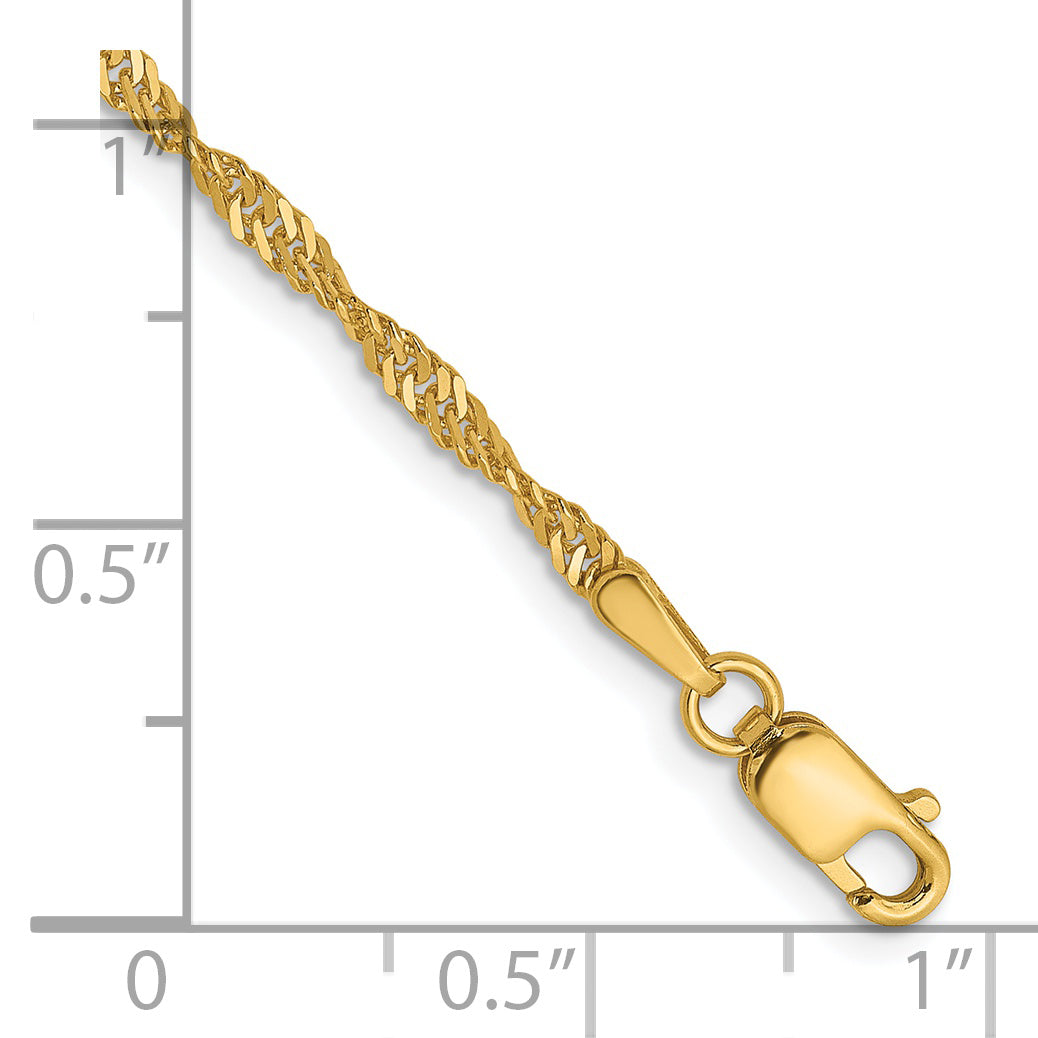 14K 1.9mm Singapore Chain