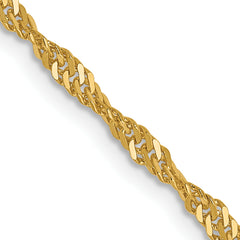 14K 1.9mm Singapore Chain