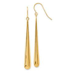 14K Polished Shepherd Hook Earrings