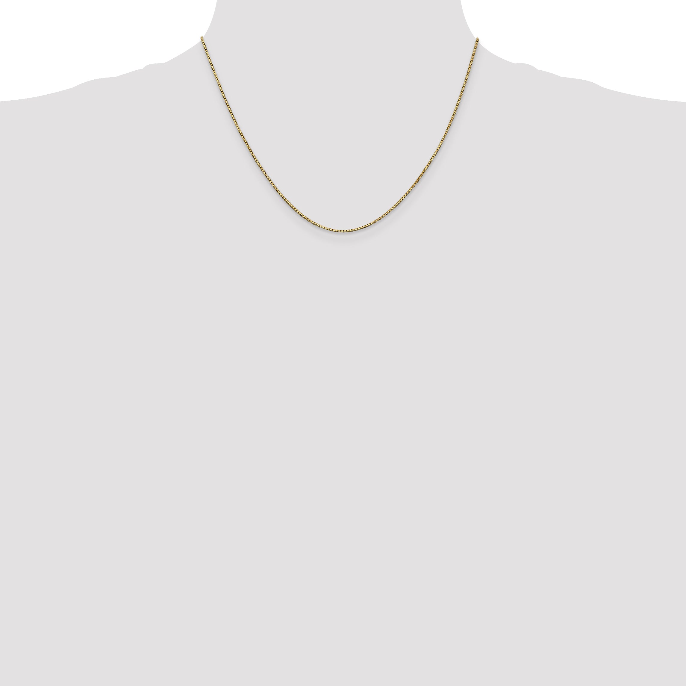 14K 1mm Box Chain