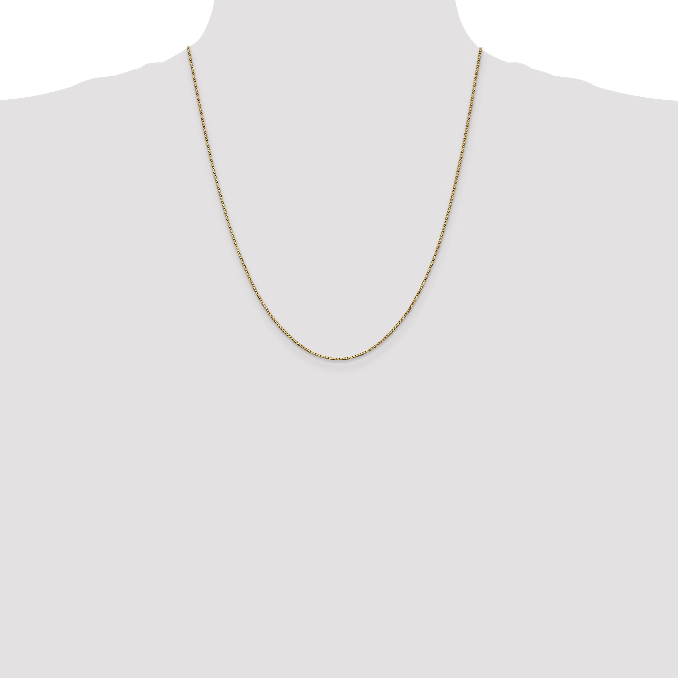 14K 1mm Box Chain