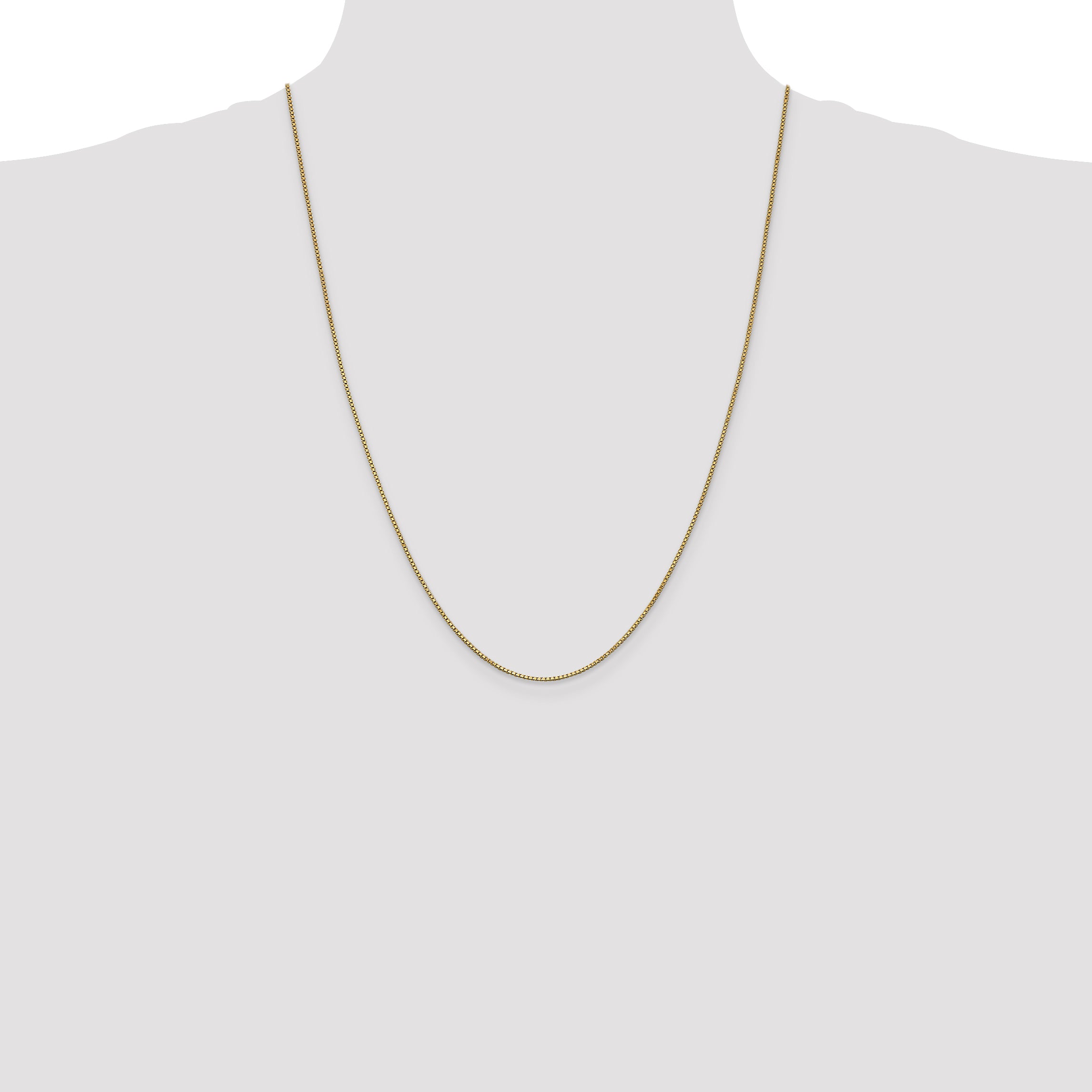 14K 1mm Box Chain