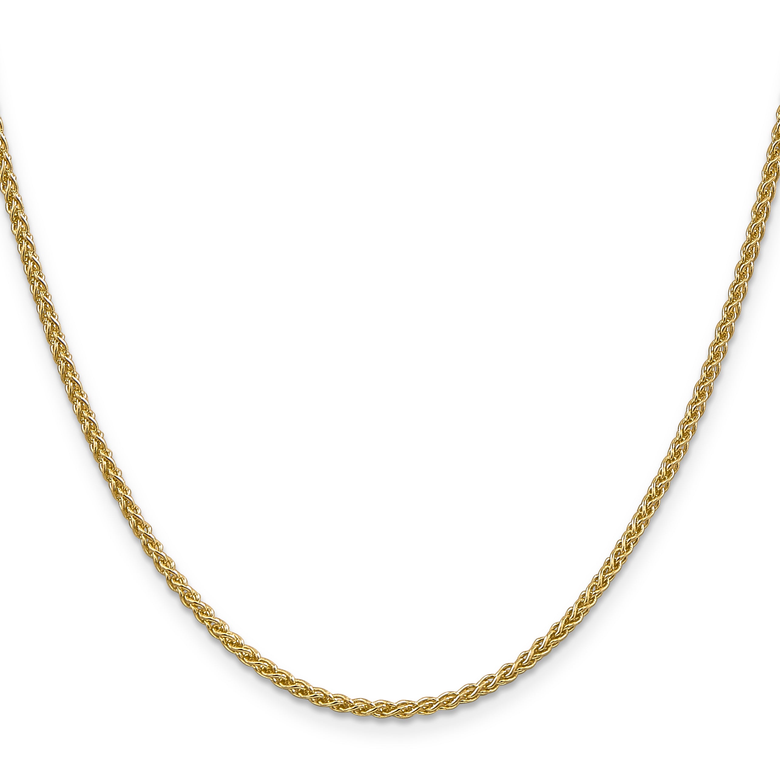 14K 2.1mm Spiga (Wheat) Chain