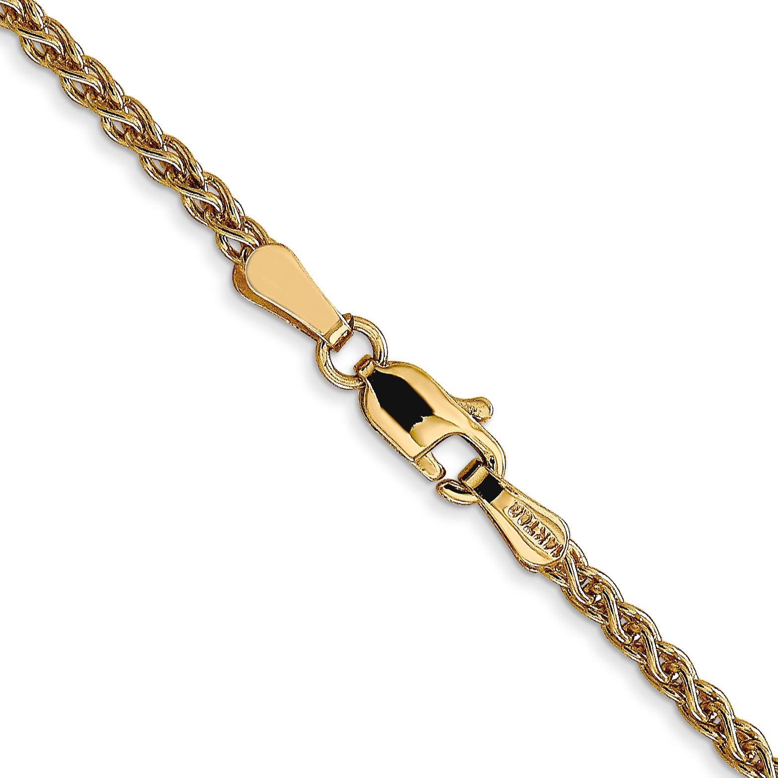 14K 2.1mm Spiga (Wheat) Chain