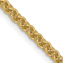 14K 2.1mm Spiga (Wheat) Chain