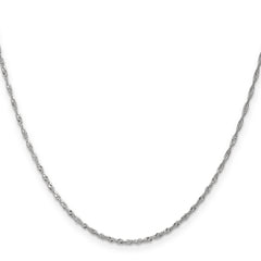 10K White Gold 1.3mm Singapore Chain