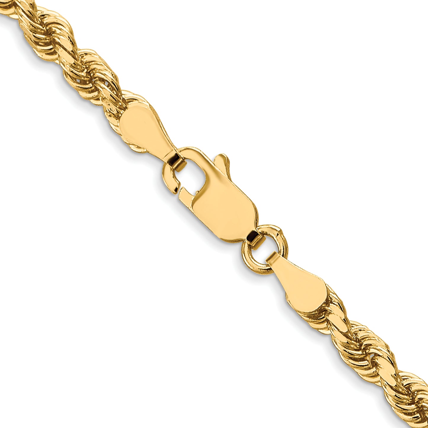 10K 3.5mm Diamond-Cut Rope Chain