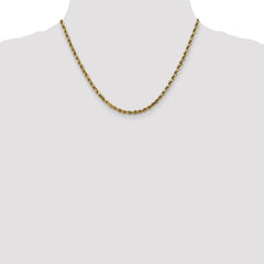 10K 3.5mm Diamond-Cut Rope Chain