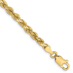 10K 3.5mm Diamond-Cut Rope Chain