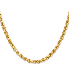 10K 4.5mm Diamond-Cut Rope Chain