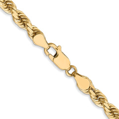 10K 4.5mm Diamond-Cut Rope Chain