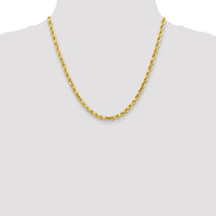 10K 4.5mm Diamond-Cut Rope Chain