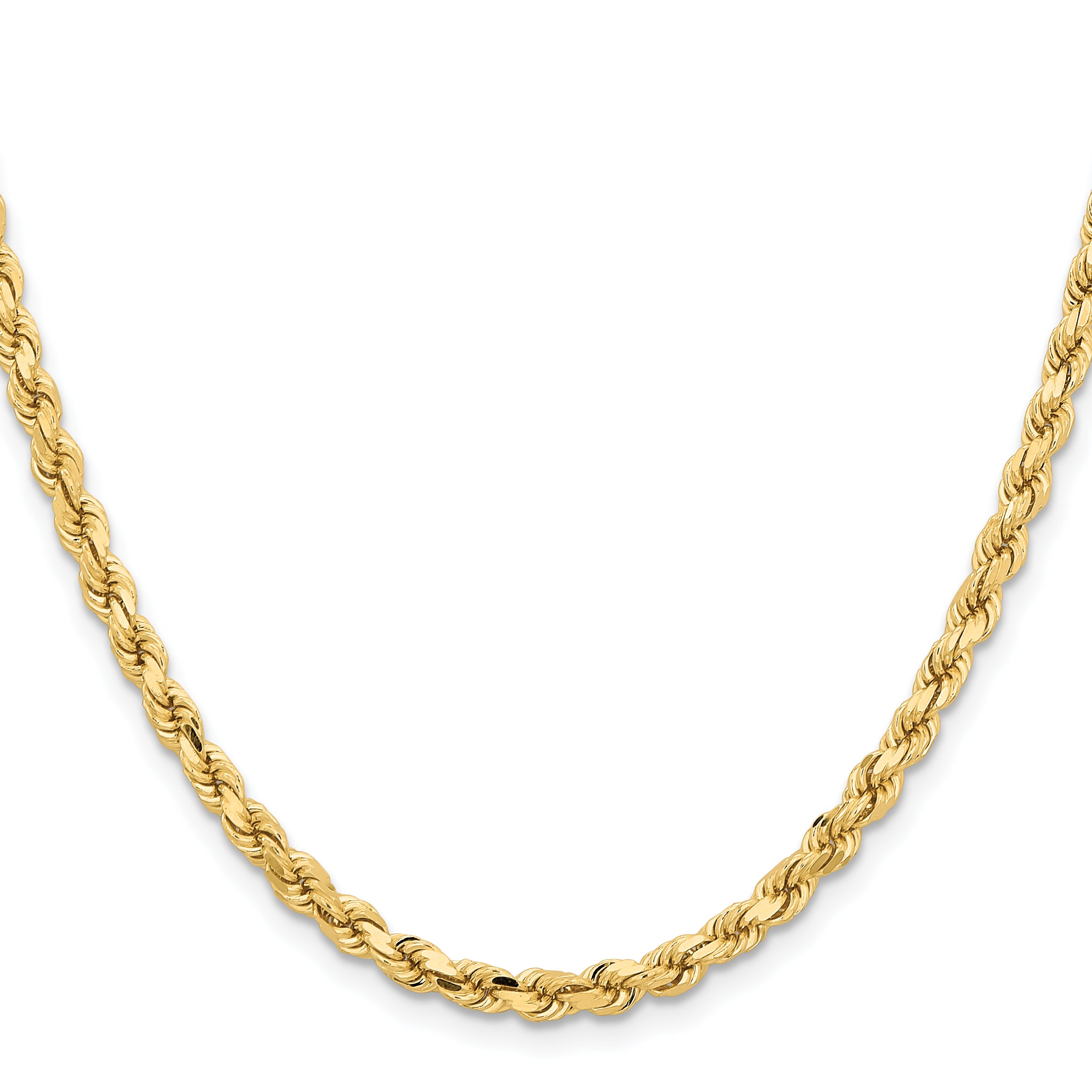 10K 4.25mm Diamond-Cut Rope Chain