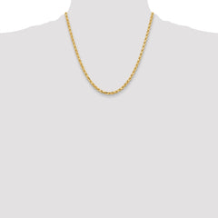 10K 4.25mm Diamond-Cut Rope Chain